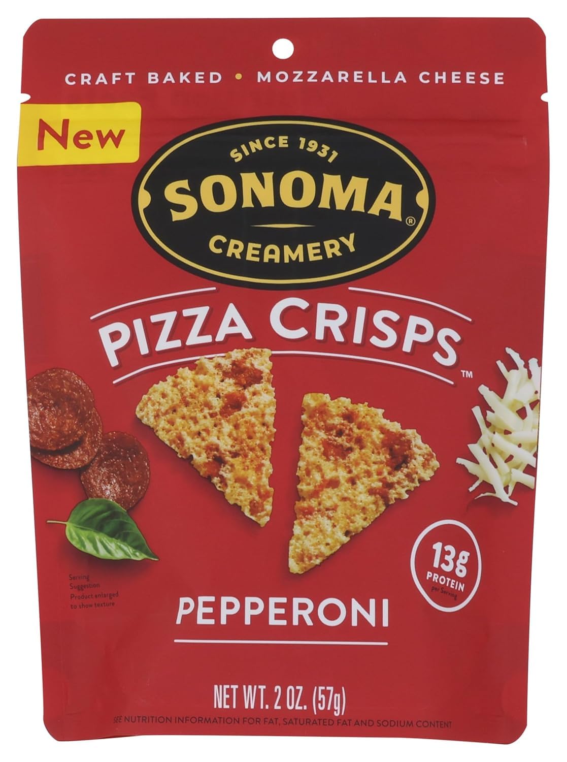 Sonoma Creamery, Crisp Pepperoni Pizza, 2 Ounce (Pack of 1)