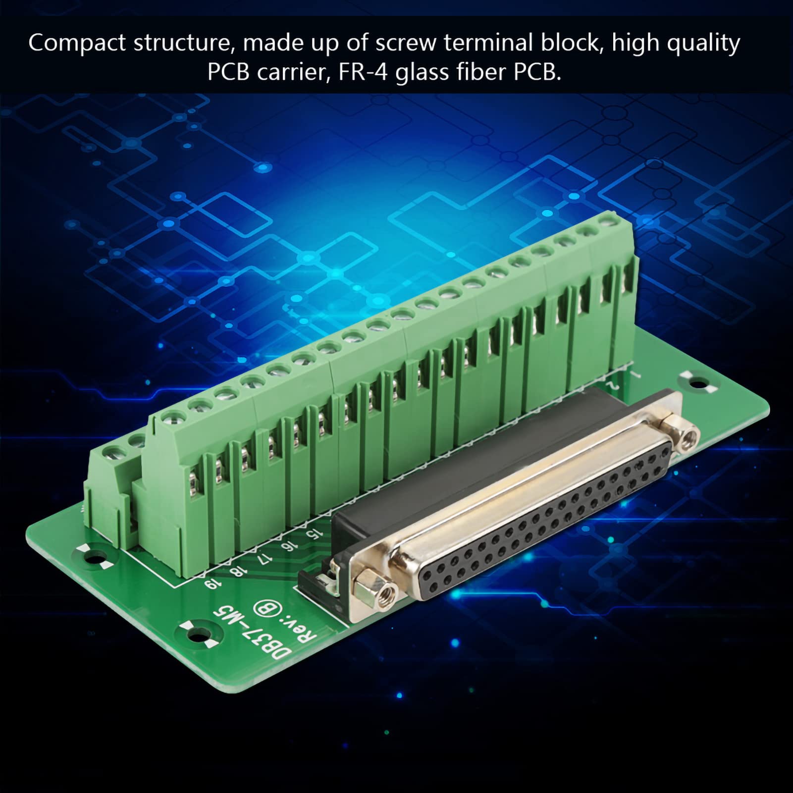Db Terminal Male Adapter Connector DB37 Female/Male Connector D-SUB 37 Pin Port ...