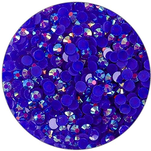 Miniatura 8 de 1500 unidades de diamantes de imitación SS16 de 0.157 in con parte trasera plana, lentes redondos AB para arte de uñas, manualidades, ropa, piedras