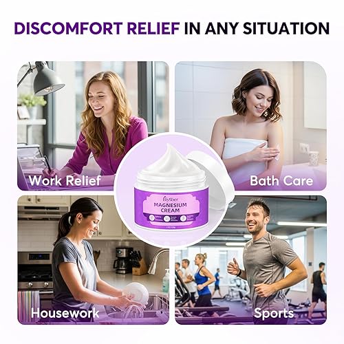 Miniatura 5 de Crema tópica de loción de magnesio para dormir mantequilla corporal de magnesio natural para un sueño dulcecalambres en las