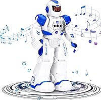 Vista 3 de KingsDragon Juguete de robots para niños, juguete de detección de gestos RC, robot interactivo para caminar, cantar, bailar, regalos de cumpleaños