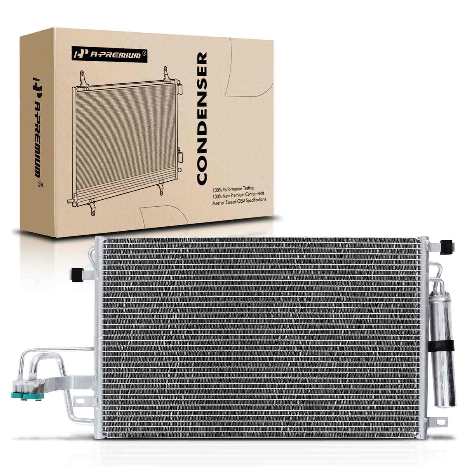 A-Premium Air Conditioning A/C Condenser Compatible with Hyundai Tucson 2005-2009 & Kia Sportage 2005-2010, Replace# 976062