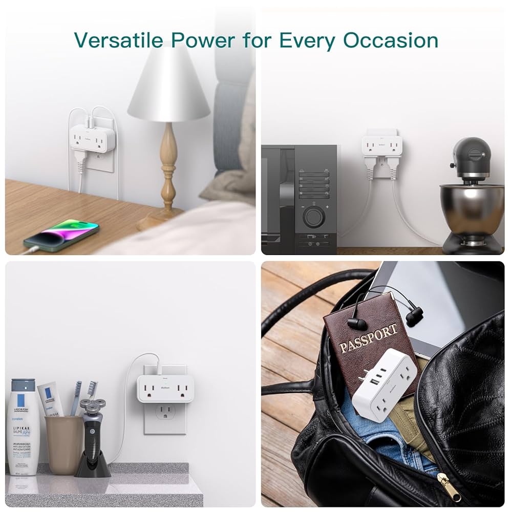 Amazon.com: Surge Protector Outlet Extender, Multi Plug