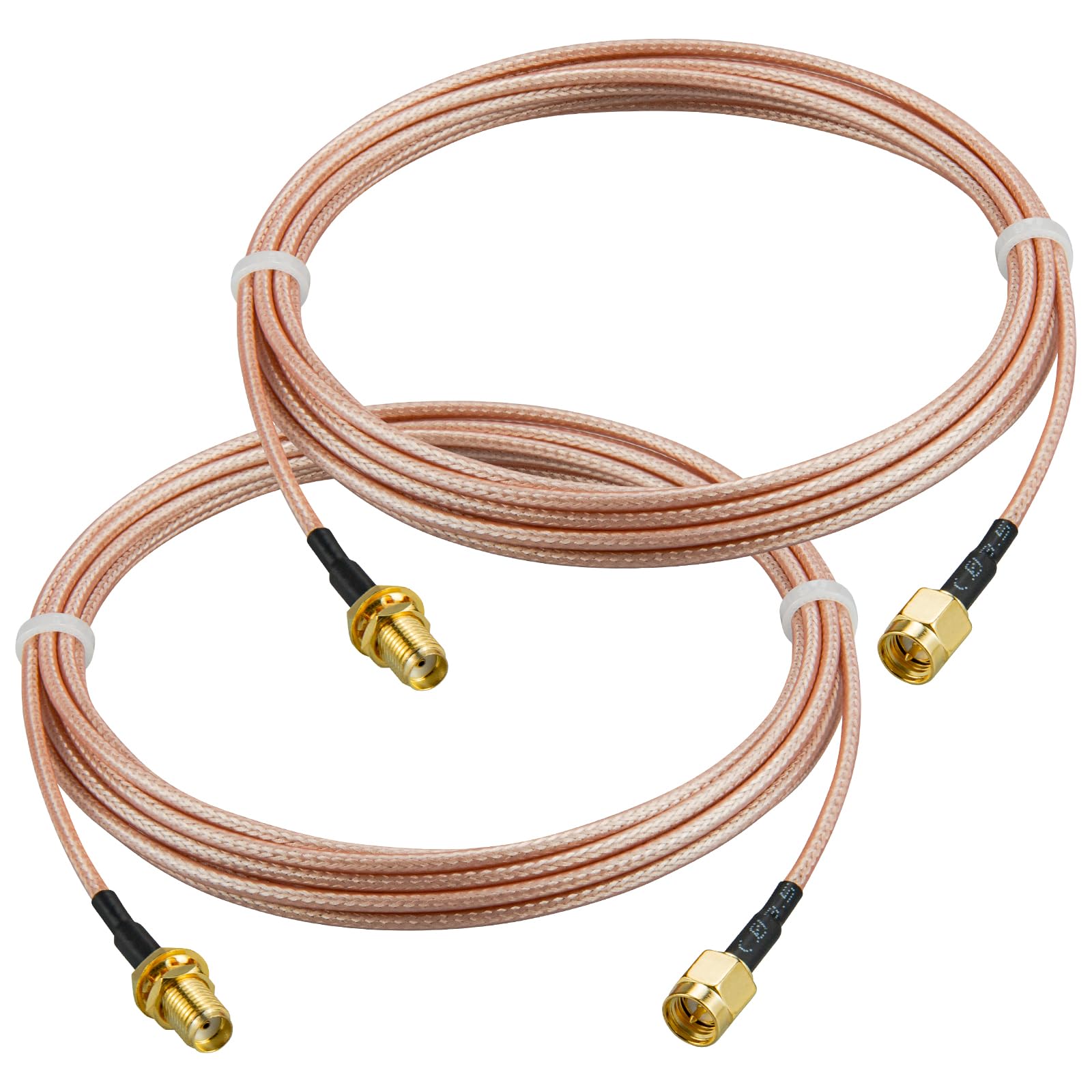 Cavo SMA 3M WIFI Antenna Estensione SMA maschio a femmina a bassa perdita RG316 cavo coassiale 50ohm per 4G LTE 5G Modem Router WIFI Wlan Antenna GPS WiFi SDR Apparecchiature Confezione da 2