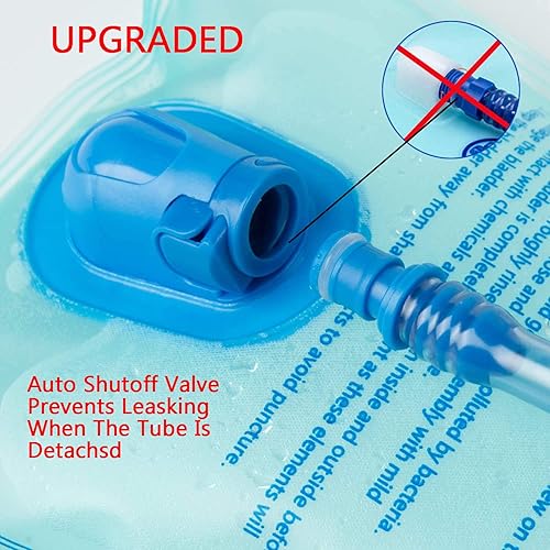 Miniatura 3 de Bolsa de hidratación de 1.5L-2L-3L, depósito de agua a prueba de fugas, sin BPA, bolsa de almacenamiento de agua militar, bolsa de hidratación