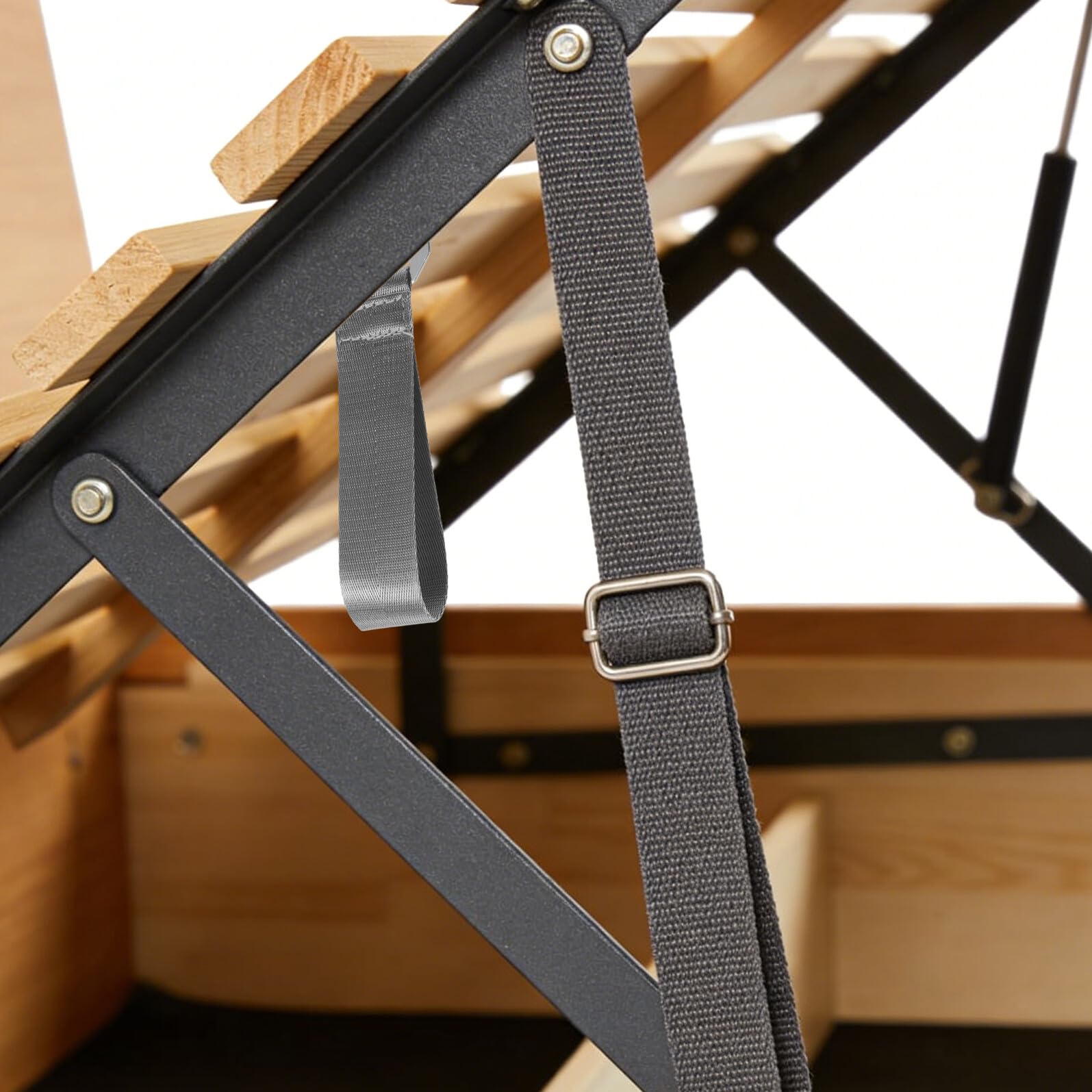Cinghia di Trazione per Sollevare Letto Contenitore in Poliestere Rinforzato Antiscivolo, Cinghia Maniglia Sollevamento Materasso 16 Cm per Camera da Letto Multifunzione