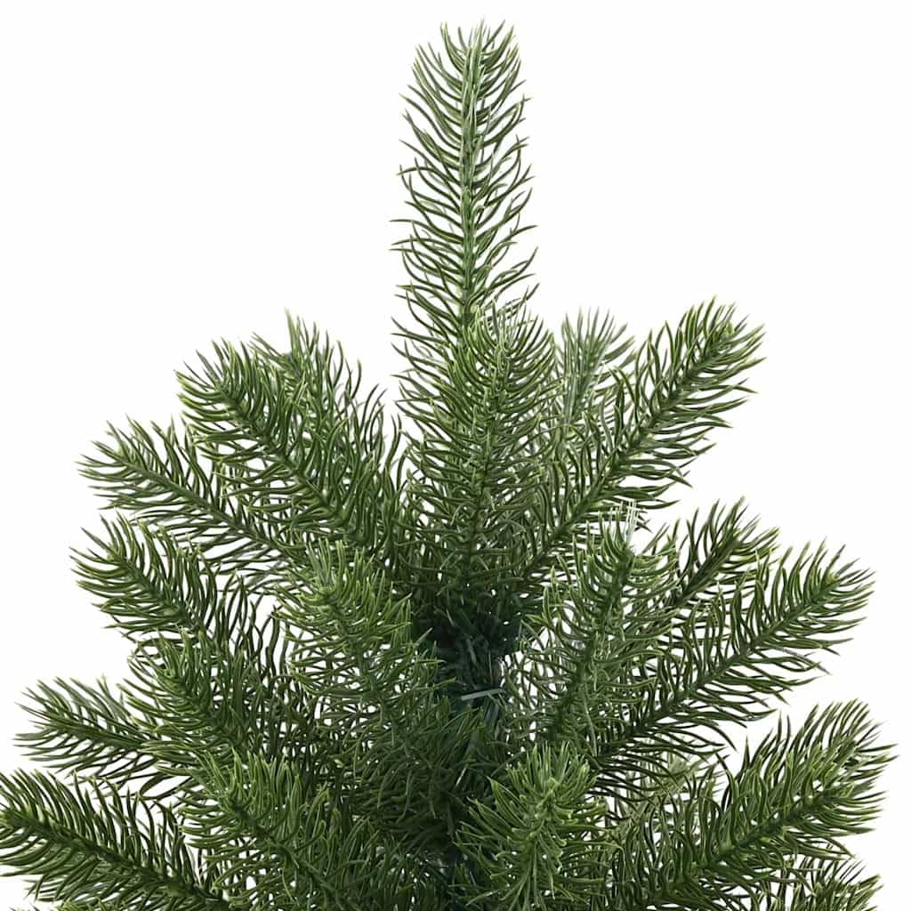 Árbol de Navidad artificial verde, 210 cm, de PVC y PE, soporte de acero resistente, ideal para interiores y exteriores, decoración festiva