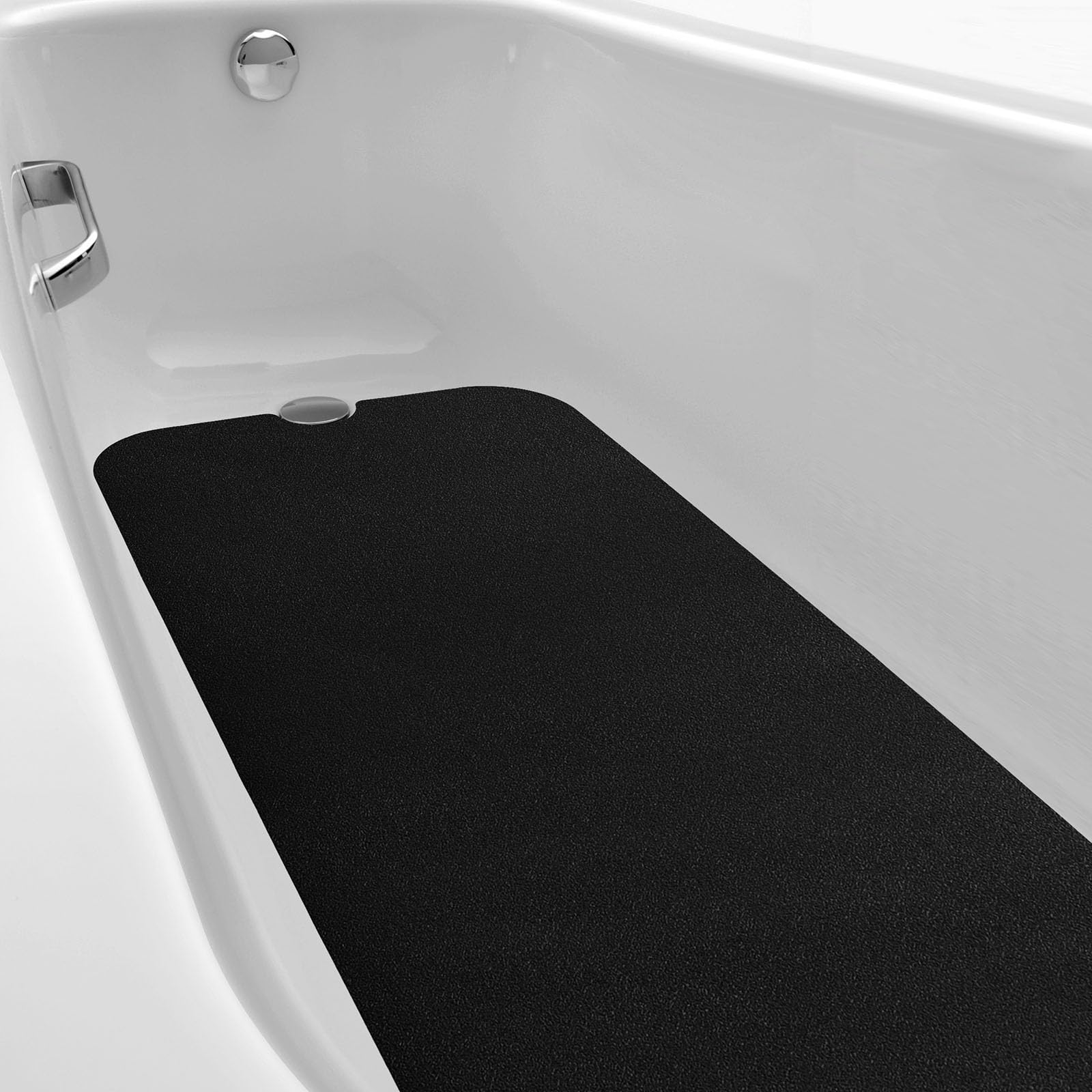 Alfombrilla antideslizante para bañera Dunzoom de 16x40 pulgadas de PEVA con arco