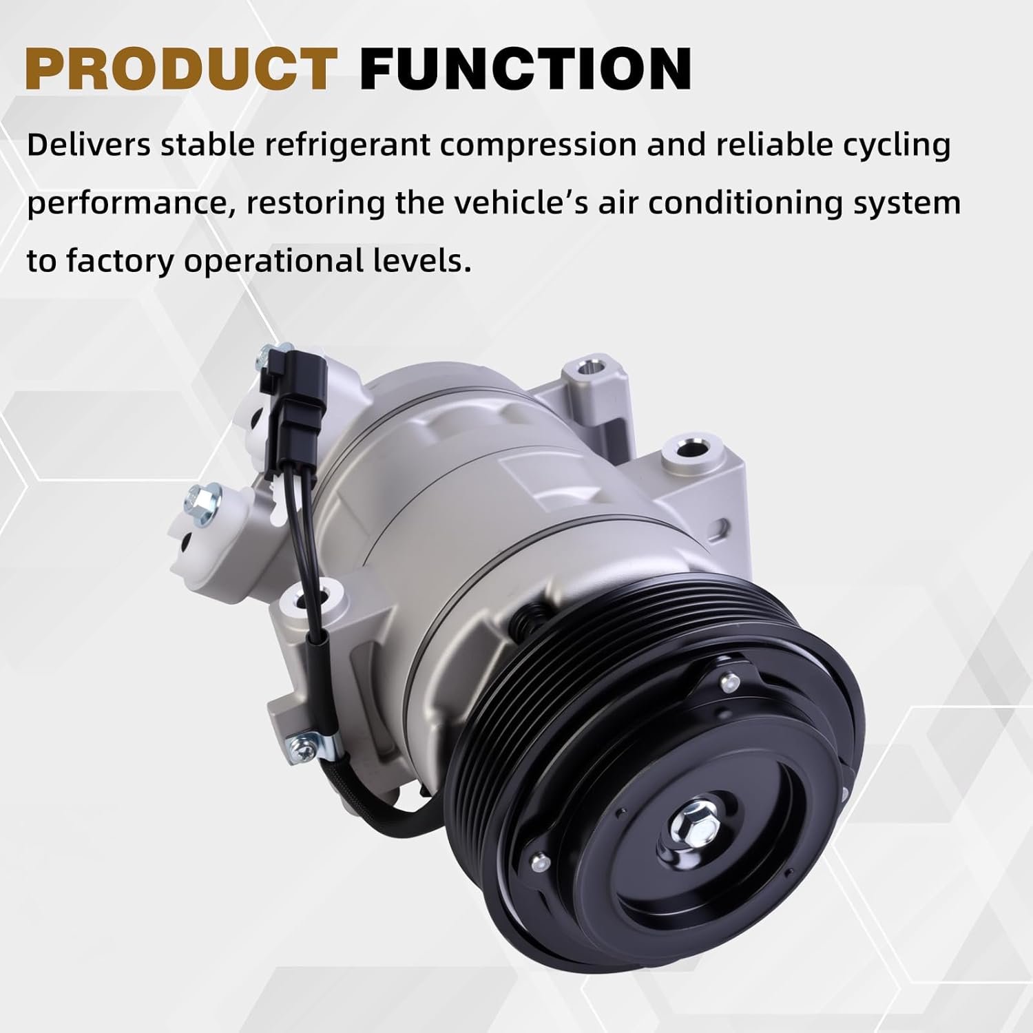 8L8Z19703A Air Conditioning A/C Compressor with Clutch Compatible with 2008-2012 Ford Escape, 2008-2011 Mazda Tribute, 2007-2011 Mariner V6 3.0L Replace 9L8Z19703A