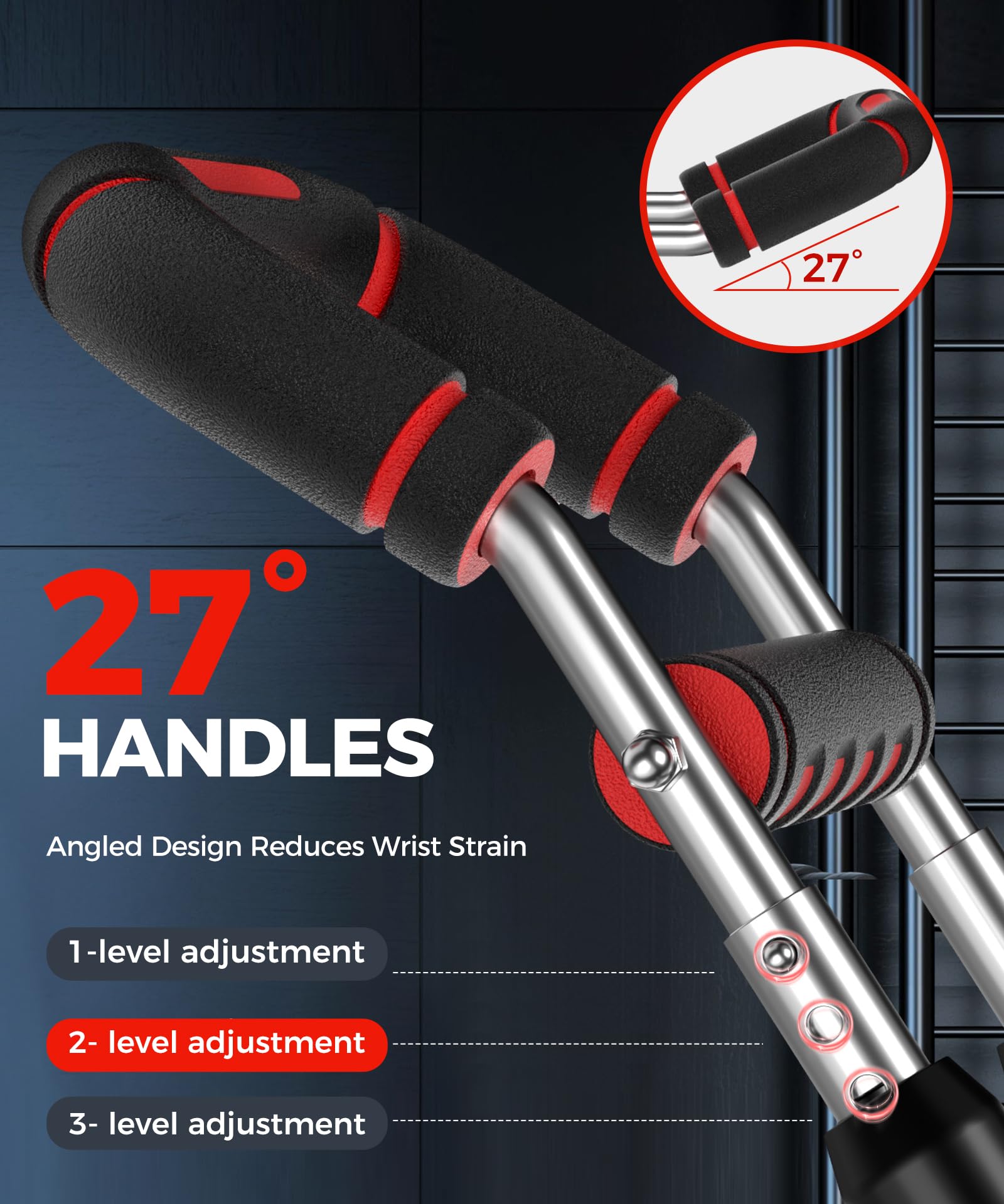 Twister Arm Trainer, Adjustable 5 Resistance Levels (40-130 lbs) Chest & Arm Workout Equipment for Men & Women, Ergonomic Home Gym Strength Trainer with Anti-Slip Handles & Carry Bag