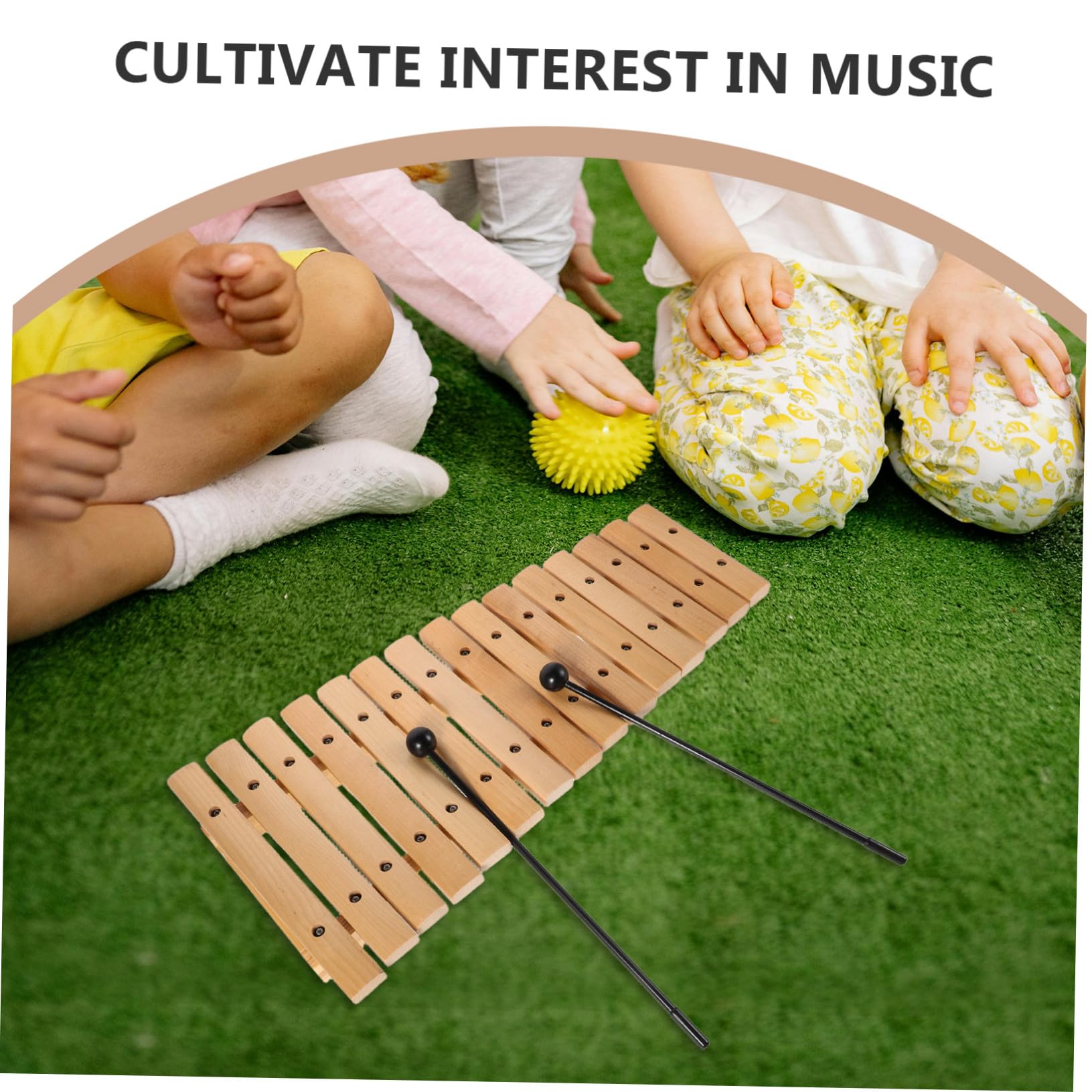 Xilofono in Legno 15 Note, Set Strumento Orff per Ragazzo Ragazza | Educazione Musicale a Casa e Asilo, Plastica e Legno, Suono Ricco, per Toddler