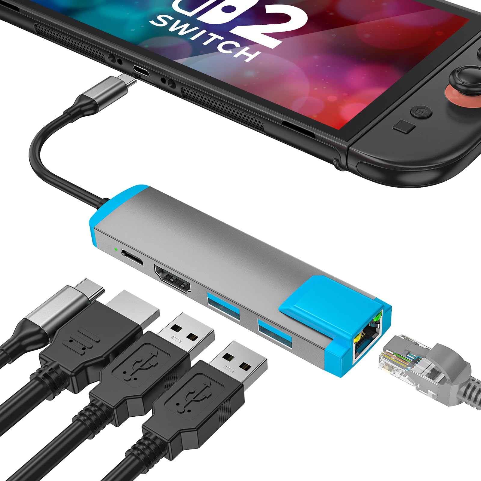 Amazon | Switch 2用USB C - HDMIアダプター、4K@60Hz HDMIポート/Type