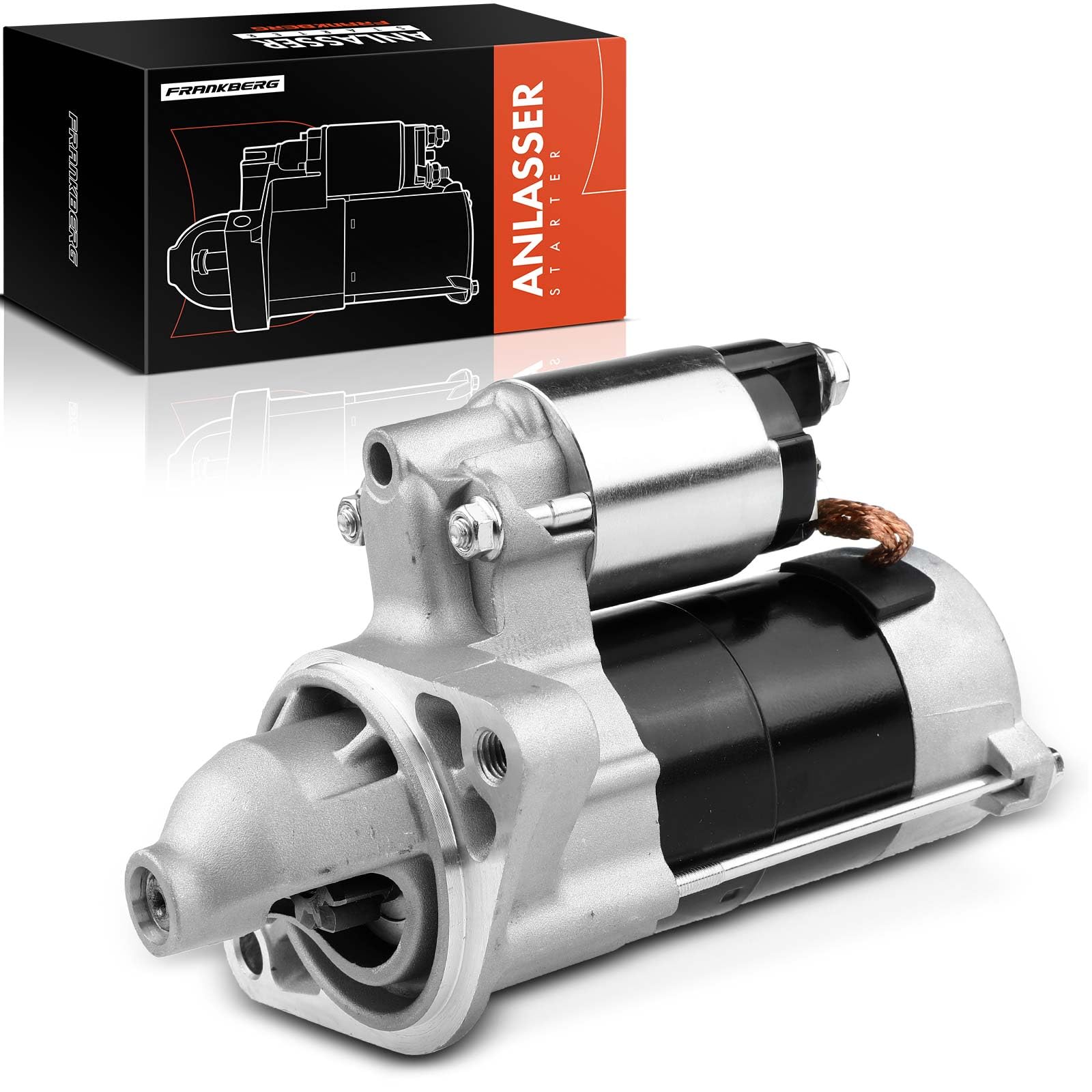 Frankberg Motor de arranque para automóvil Gasolina 1,2 KW/12 V/9 dientes Compatible con Verso R2 R.A.V 4 III A3 A.u.r.i.s Touring E18 Replace# 33291N,28100-37031