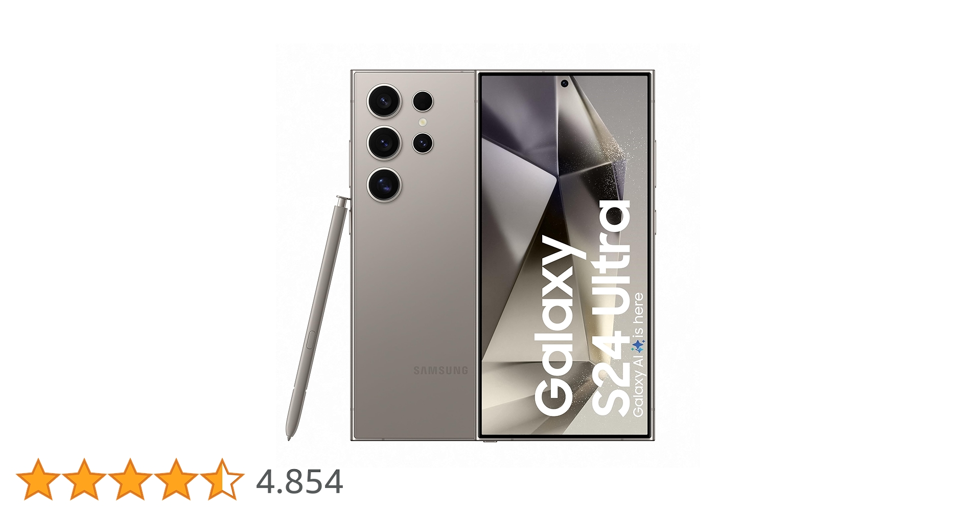 Samsung Smartphone Galaxy S24 Ultra 5G AI (cinza titânio, 12