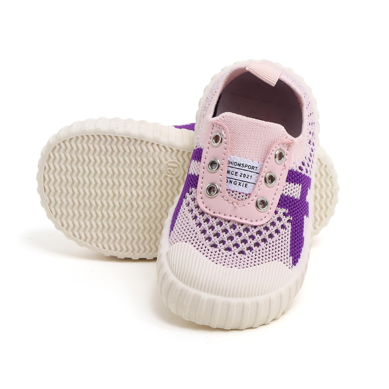 Kids Knitted First Walking Shoes Sneaker Old Toddler Baby Girls Boy Anti-Skid Rubber Sole Booties Unisex Canvas (Grey12,3-6 M) (B0D8KQM5M2) Amazon Price History, Amazon Price Tracker