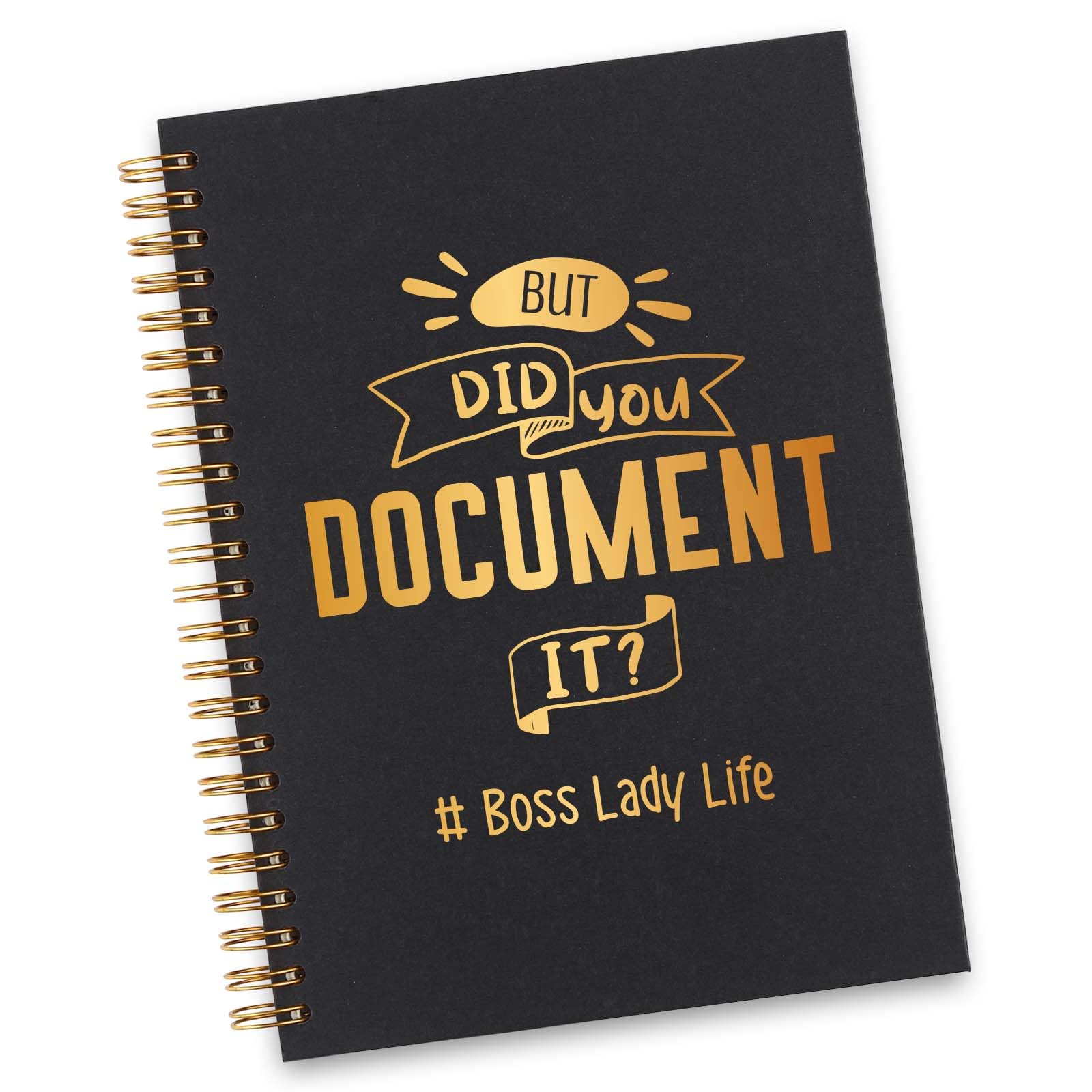 wainvniaw Boss Lady Spiral Notebook, Boss Lady Gifts for Women, Funny Women Boss Gifts, Boss Lady Life Gag Office Supplies Appreciation Thank You
