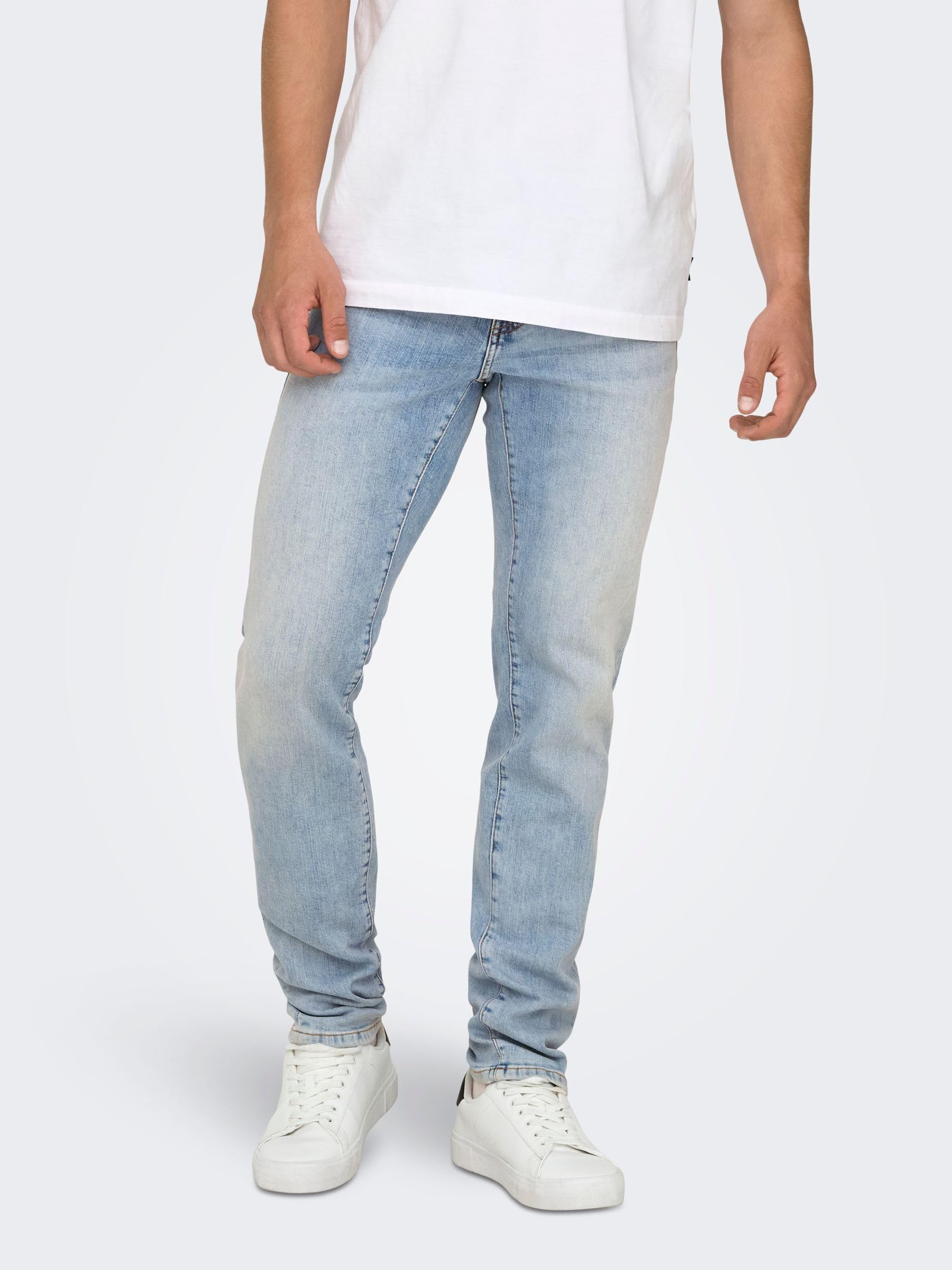Only & Sons Male Slim Fit Jeans ONSLOOM Niedrige Taille Slim Fit Jeans