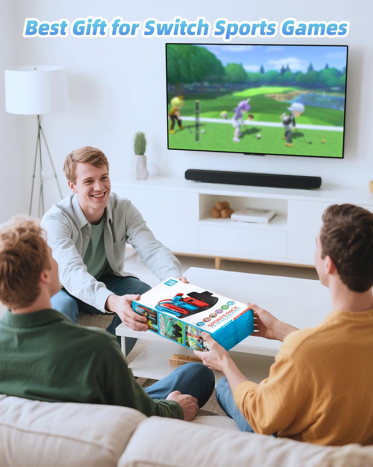 Paquete de accesorios deportivos con estación organizadora para Nintendo Switch 2 (2025)/Switch/OLED, kit deportivo universal para fiesta familiar, golf, tenis, baile, espada, equipo de fútbol para