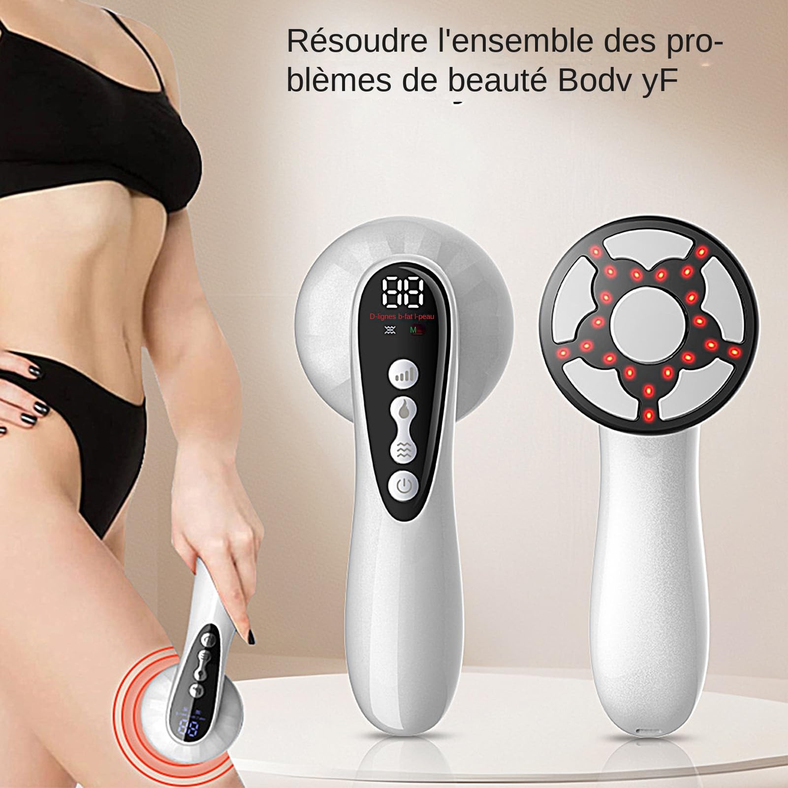 Masajeador antiellulita, aparato de adelgazamiento inalámbrico | Herramienta de masaje eléctrico de 3 modos para jóvenes atletas nalgas abdomen espalda muslos cintura