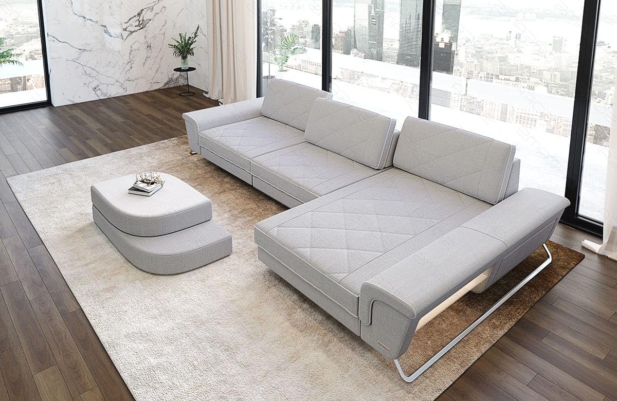 Sofa Dreams Stoff Ecksofa Bari L-Form