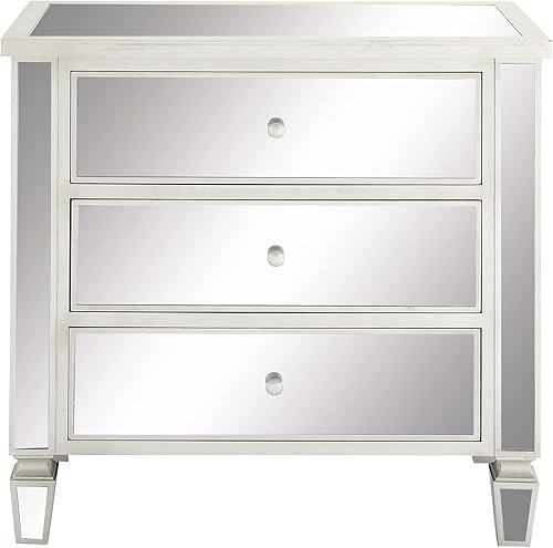 Miniatura 11 de Deco 79 Mesa decorativa de madera con espejo de 1 estante, 18 x 14 x 27 pulgadas, beige Beige,Crema,Plata,https://www.amazon.com/dp/undefined