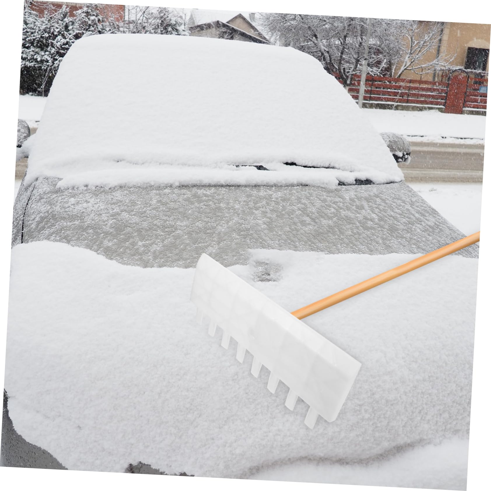 Kisangel Rastrillo Manual para Jardinería De Plástico Resistente para Hojas y Césped