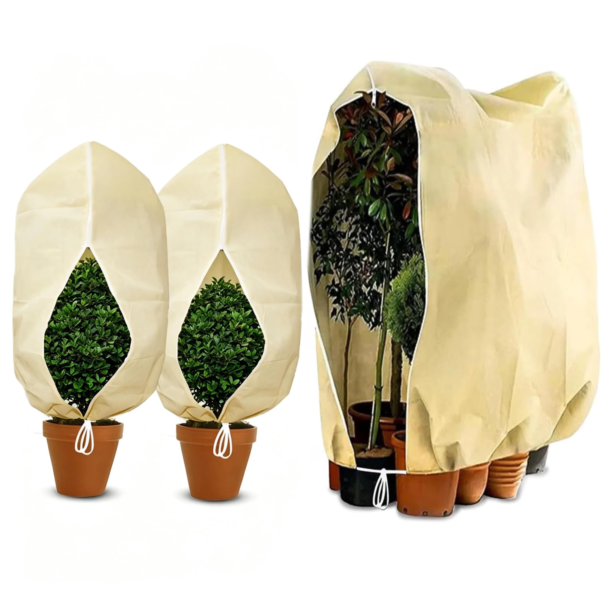 3 Pcs Horticultural Fleece Plant Fleece Frost Protection Covers