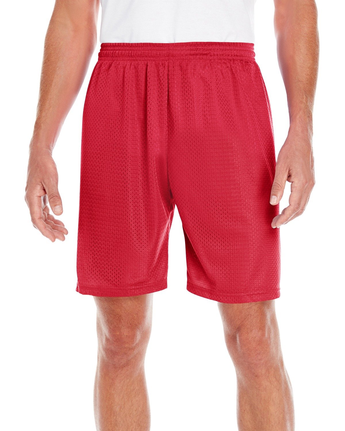 C2 Sport 5109 - Mesh Shorts, Red, Medium