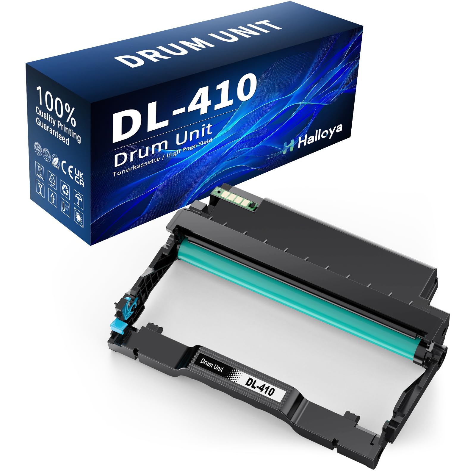 Halloya DL-410 DL410 DL 410 Compatibile Kit DL410 DL-410 Tamburo Compatibile per P3300DW P3308DW P3018DW P3020D M6800FDW M6808FDW M7100DW M7108DW M7100DN M7108DN M7200FDW M7208FDW (1 Pacco)