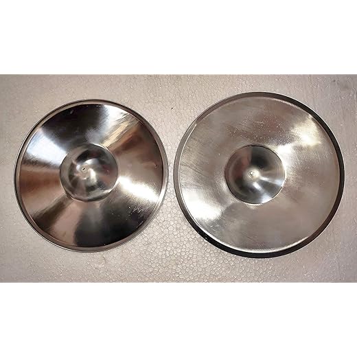 Musicals Cymbals 10 inch steel (silver) 1 pair