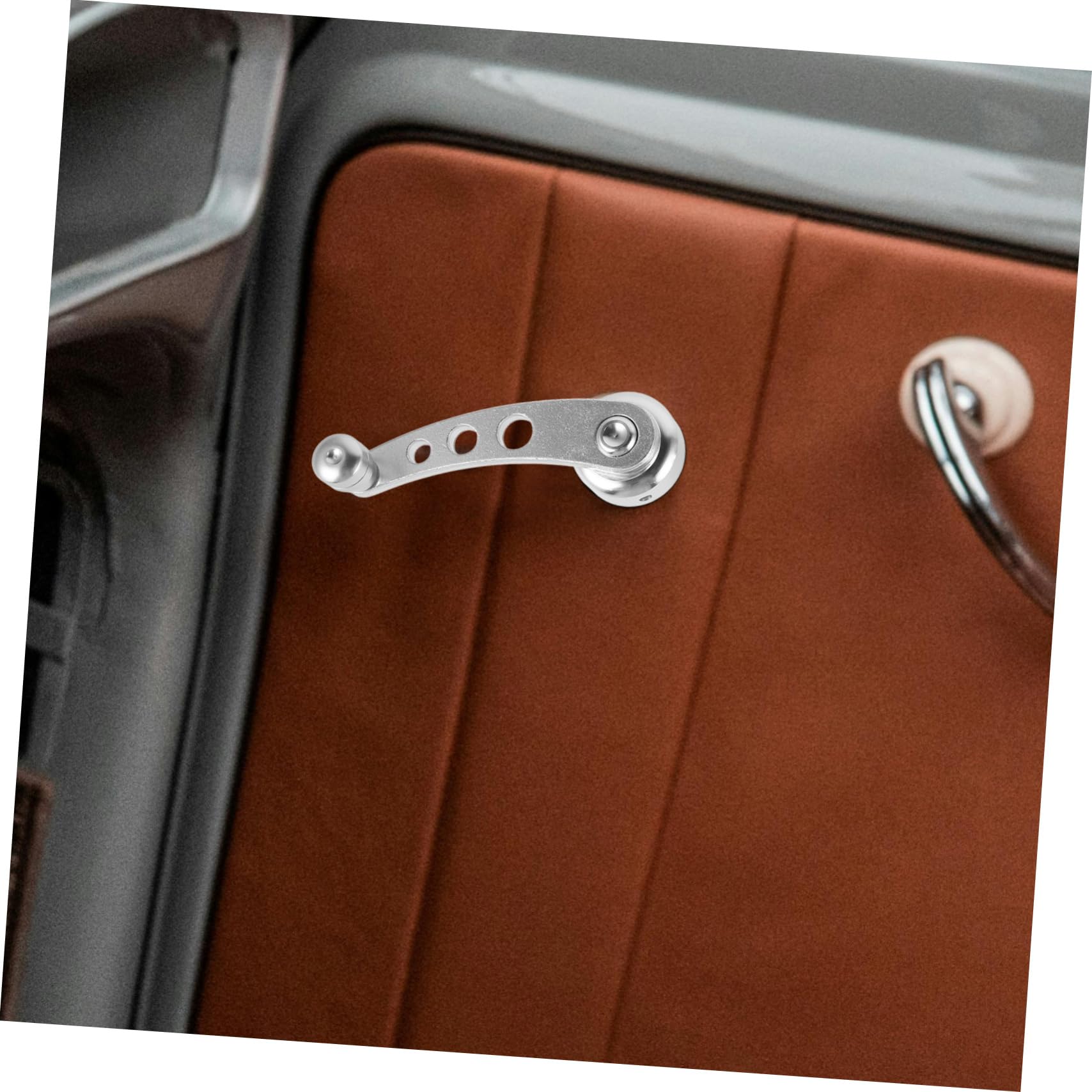 Zerodeko 4 Stück Autofensterkurbelgriffe Silber, aus Aluminiumlegierung