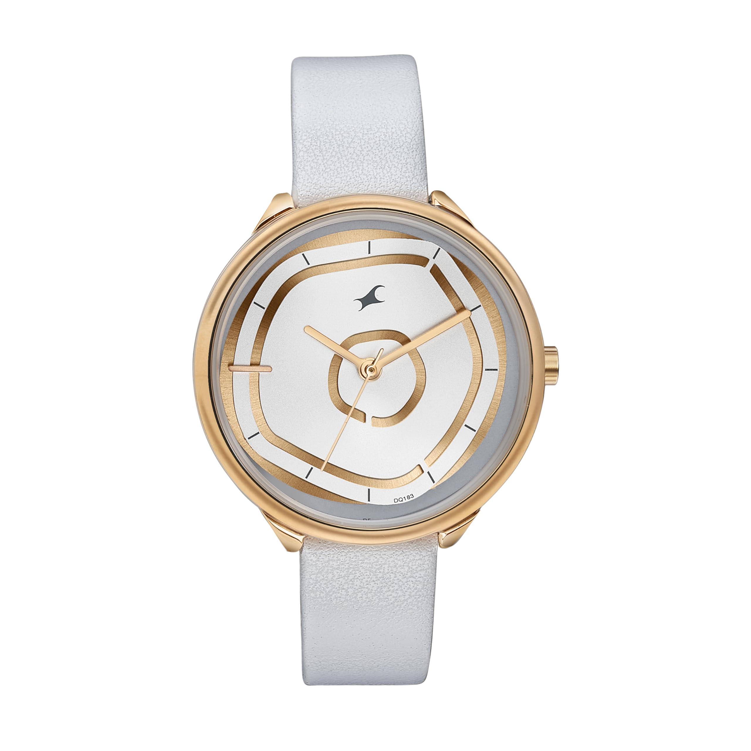 Fastrack Leather Analog Rose Gold Dial Women's Watch-6303Wl02, Band Color-Silver-image-42