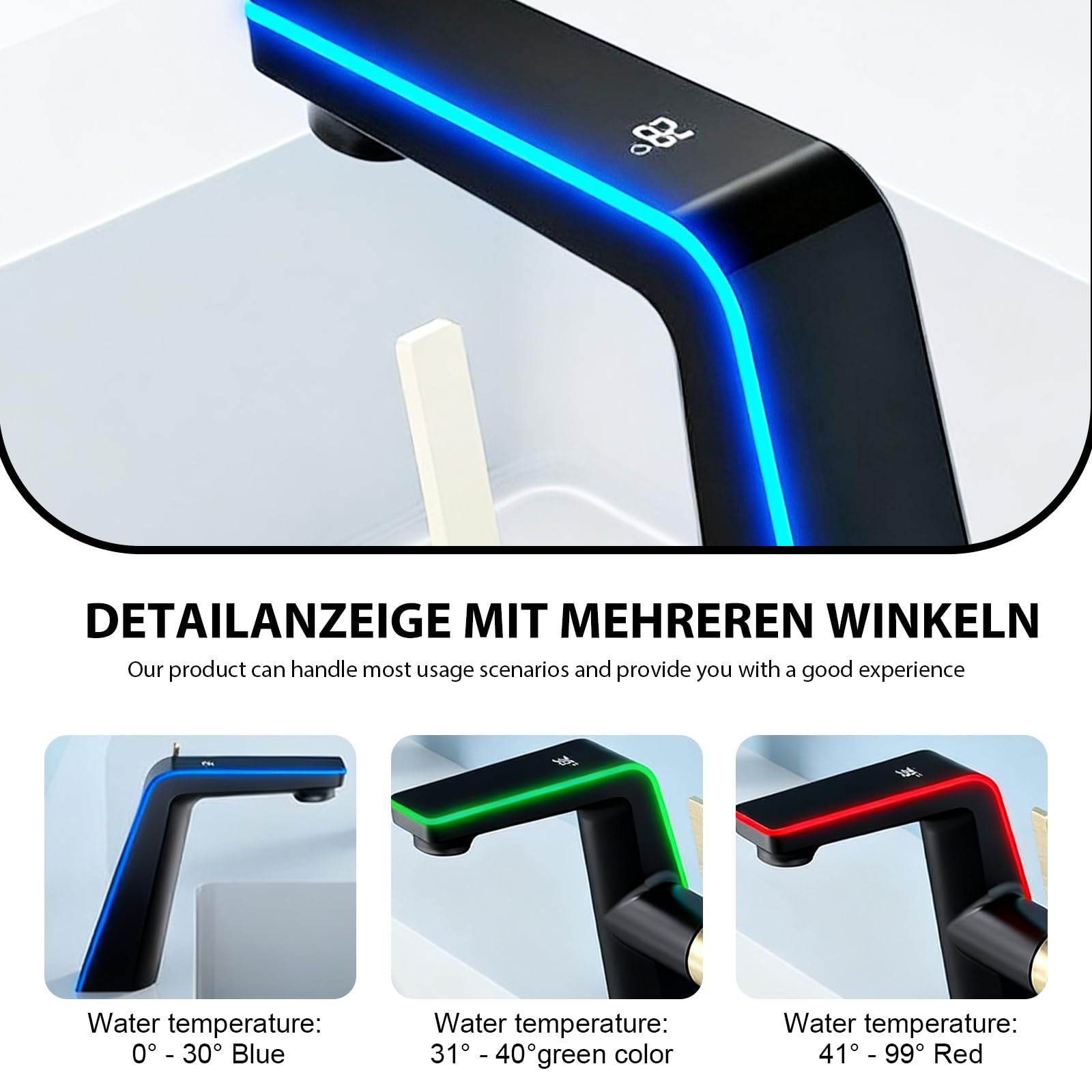 Bateria łazienkowa z wyświetlaczem temperatury LED, bateria łazienkowa bateria łazienkowa jednouchwytowa bateria łazienkowa bateria łazienkowa bateria łazienkowa bateria łazienkowa bateria łazienkowa