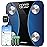 INSMART Smart Scale for Body Weight, Digital Bathroom Scale with BMI, Muscle Mass, Bluetooth Body Fat Scale,17 Body Composition Analyzer with Smart APP Sync Weight Scale, 400 lbs- Blue