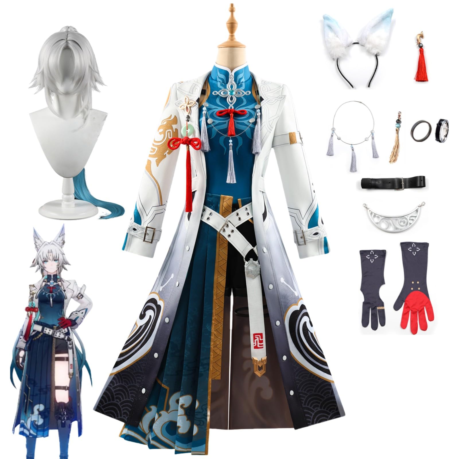 崩壊スターレイル　飛霄　ウィッグ 五次元 崩壊スターレイル コスプレ スタレ 飛霄 ひしょう ウィッグ