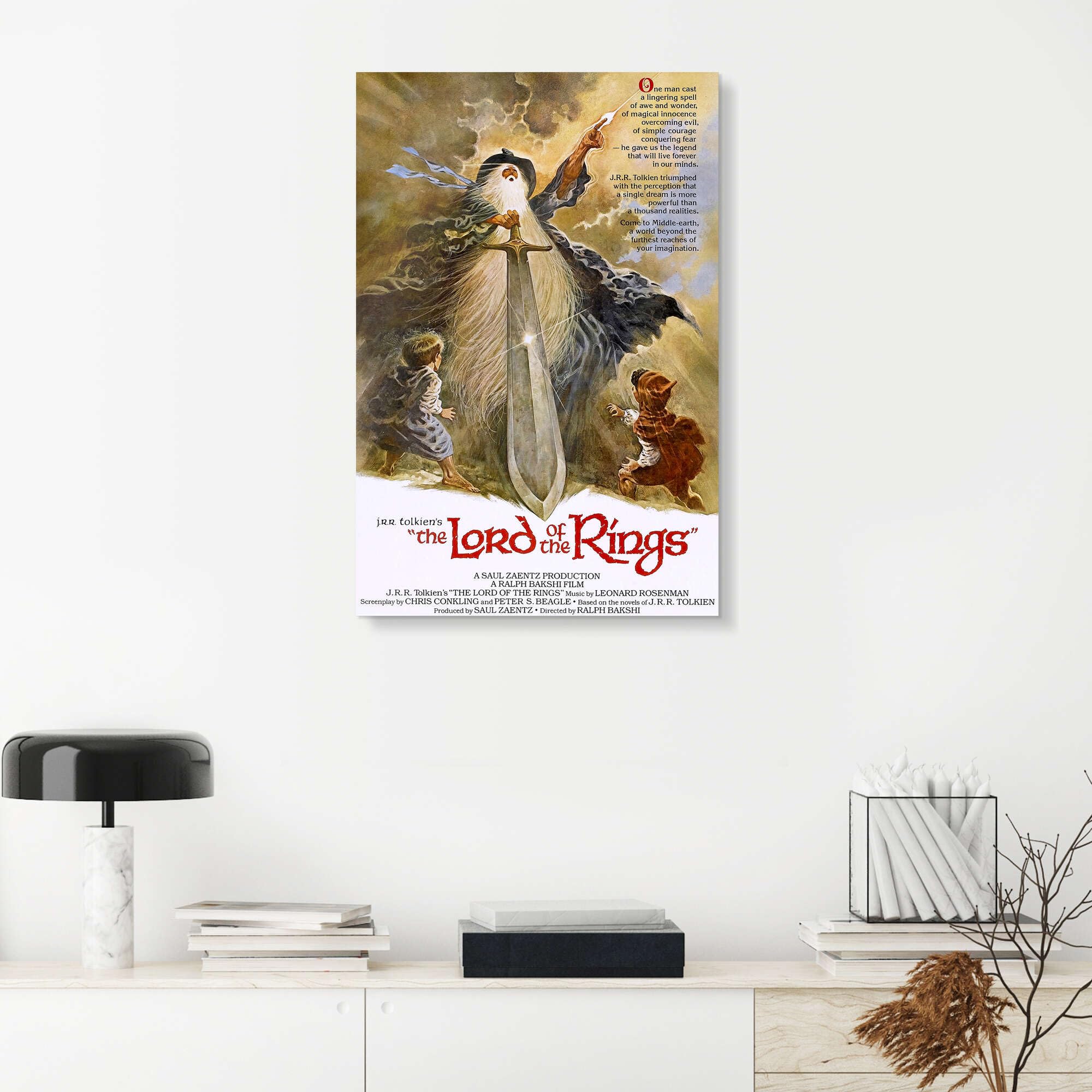 Posterlounge Der Herr der Ringe (englisch) Acrylglasbild | 40 x 60 cm Wandbilder Wanddeko