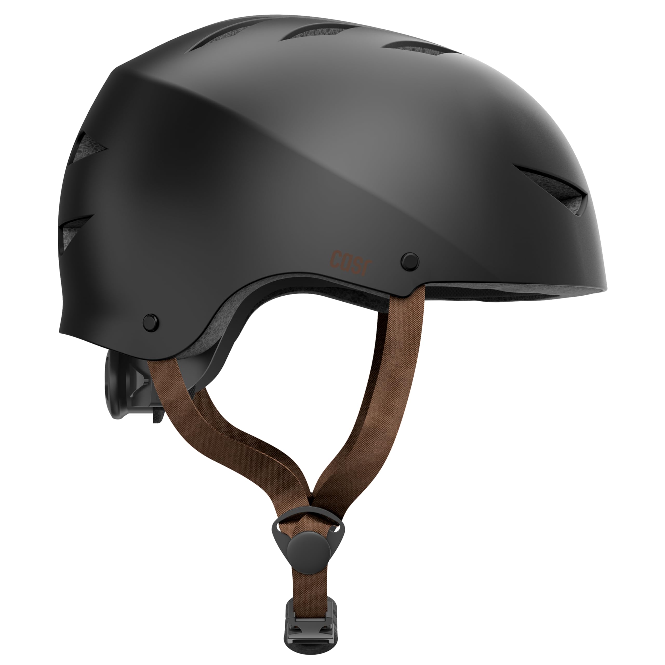 Casque Vélo Enfant CASR Classic - Léger, Taille Ajustable, Certifié EN1078, Noir Mat, Taille S