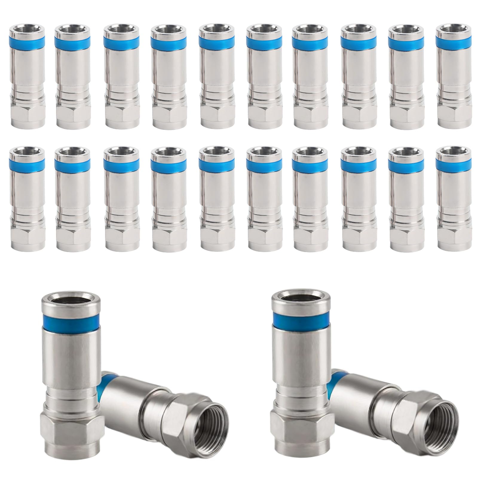 Cavo Satellitare Da 135 Db, Connettore Rapido F, Connettore Satellitare Satellitare Satellitare Per Antenna Digitale HD 4K UHD - Foto 8