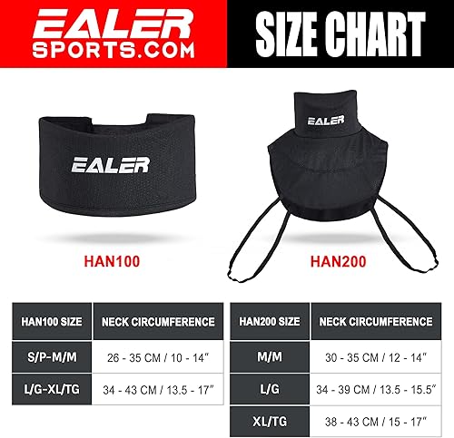 Miniatura 3 de EALER Hockey Neck Guard Collar, Hockey Core Neck Protect Guard Bib Cut Resistant