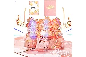 3D Musical Recordable Birthday Greeting Card for Women