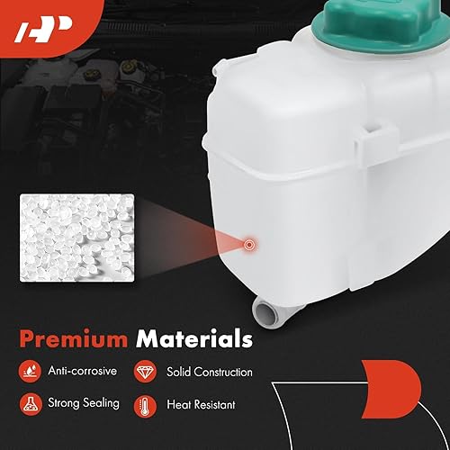 Miniatura 5 de A-Premium Tanque de depósito de recuperación de desbordamiento de refrigerante del motor con tapa Compatible con Volvo XC90 2003-2014 2.9L 3.2L