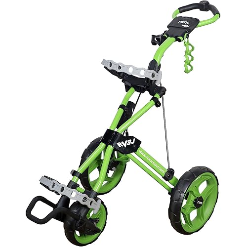 Rovic Model RV3J Junior | Youth 3-Wheel Golf Push Cart