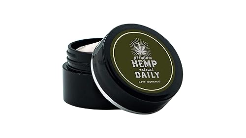 Hemp Daily Intensive Cream Mini | Crema intensiva de cáñamo con aceites esenciales | Vegano, ingredientes orgánicos | 0.5 oz (crema triple intensiva