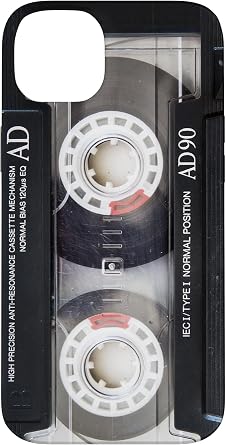 iPhone 14 Plus Vintage Music Audio Cassette Tape Retro 90s 80s 70s 60s Case