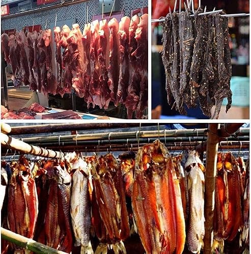 Miniatura 6 de Ganchos de carne de acero inoxidable, 20 unidades, en forma de S, montaje en pared, resistentes, 5.9 in, para cocina, fumar, secar, almacenamiento