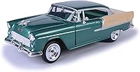 Vista 1 de 1955 Chevy Bel Air, Verde - Motormax 73229-1/24 Escala Diecast Modelo de Juguete de Auto para Niños Unisex