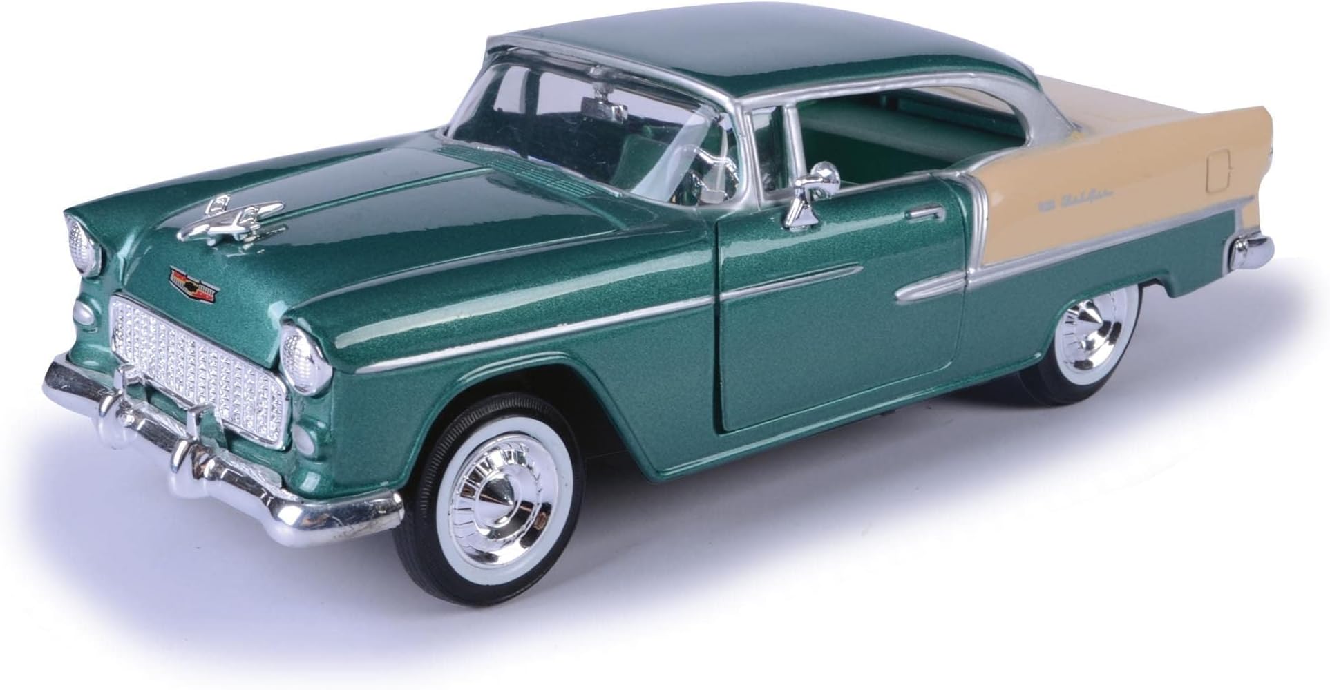 1955 Chevy Bel Air, Green - Motormax 73229-1/24 Scale Diecast Model Toy Car for Unisex-Children
