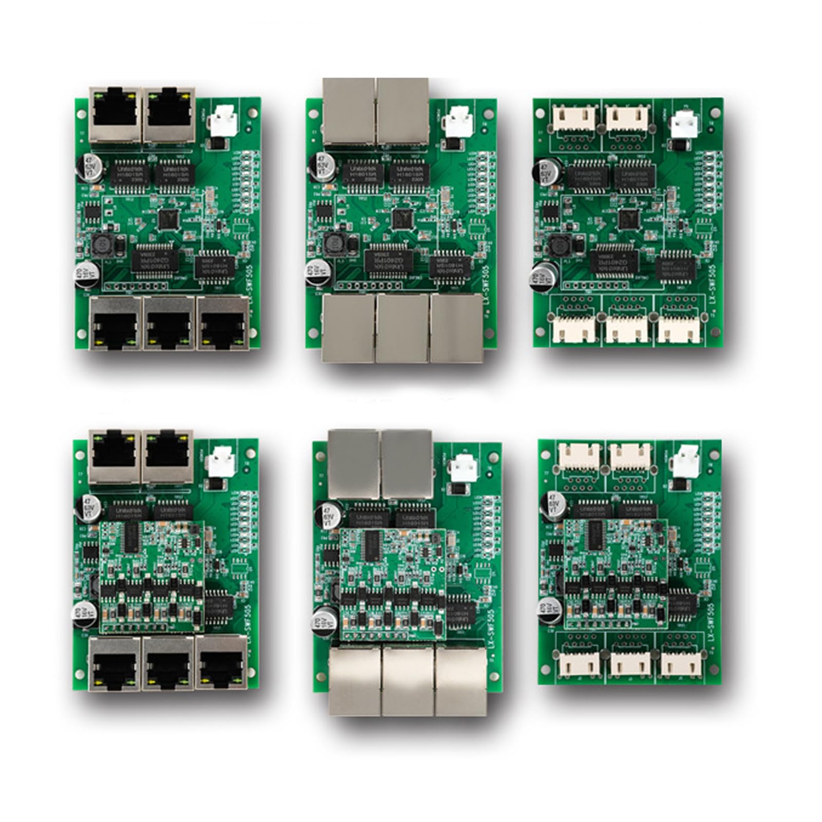 Industriale 5 Porte 10/100M Ethernet Switcher Modulo RJ45 Dispositivo di trasmissione di rete Interna Accessori Scheda Madre Desktop Gigabit Ethernet Center
