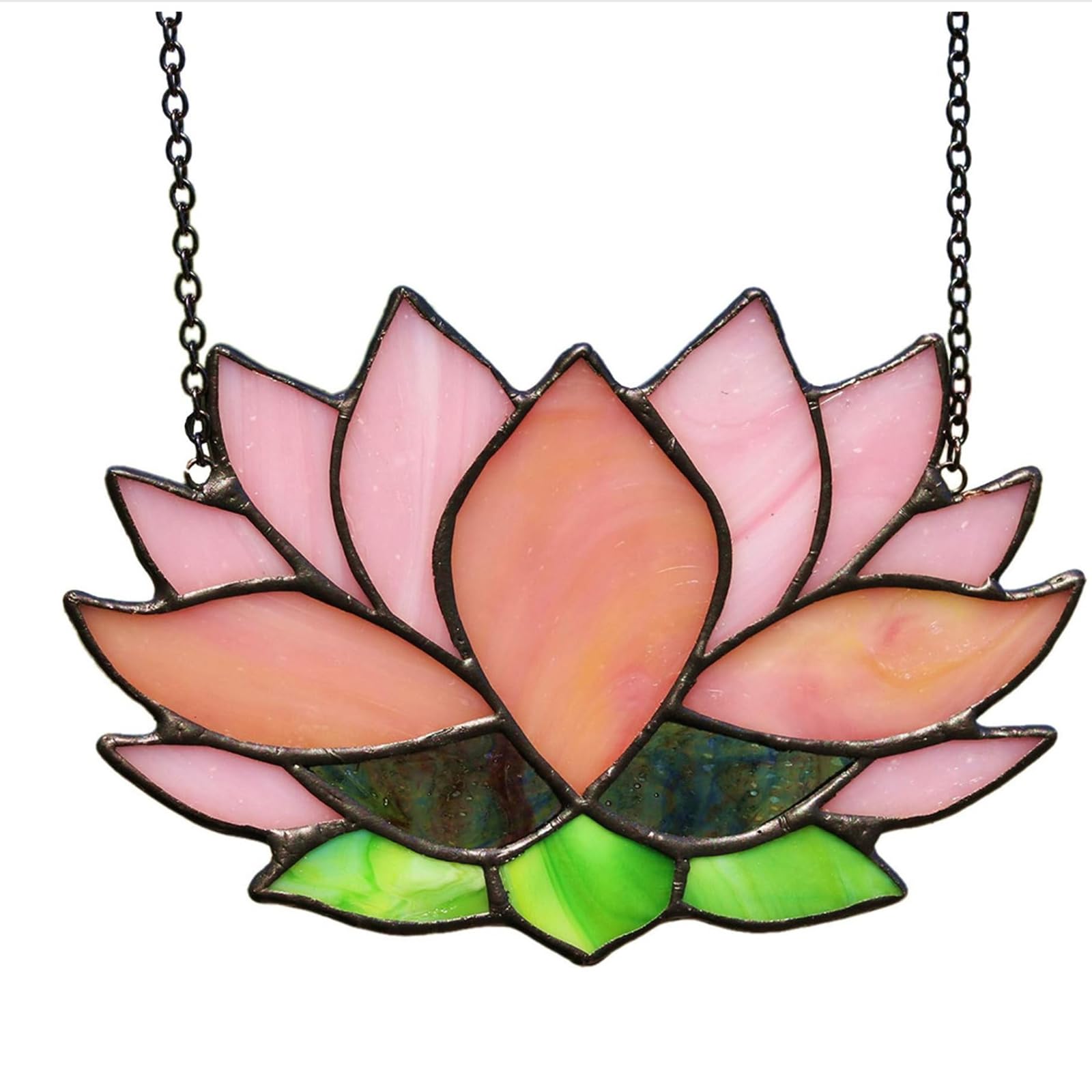 Amazon.co.jp: MUZZIOU 蓮の花 ステンドグラス ウィンドウ