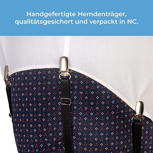 Miniatura 4 de Comfy Deluxe - Ligas ajustables para camisas con cierre, clips antideslizantes (1 par) para hombres y mujeres La camisa elástica se mantiene con